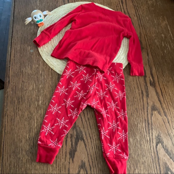 Old Navy 12-18M Let It Snow Cotton LoungeWear  Set - Picture 2 of 11